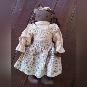 African-American rag doll decor (1992 Tender Heart Treasures)